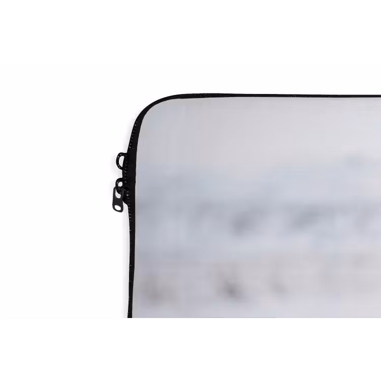 Paard - Kop - Winter - Dieren - Wit laptophoes neopreen klein -detail