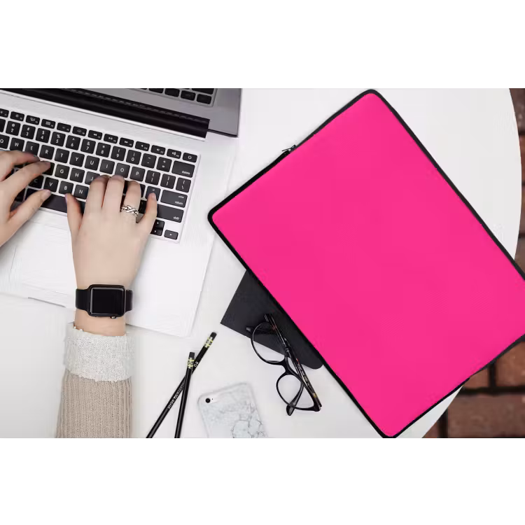 Hot - Fuchsia - Roze laptophoes neopreen klein 279 -bureau