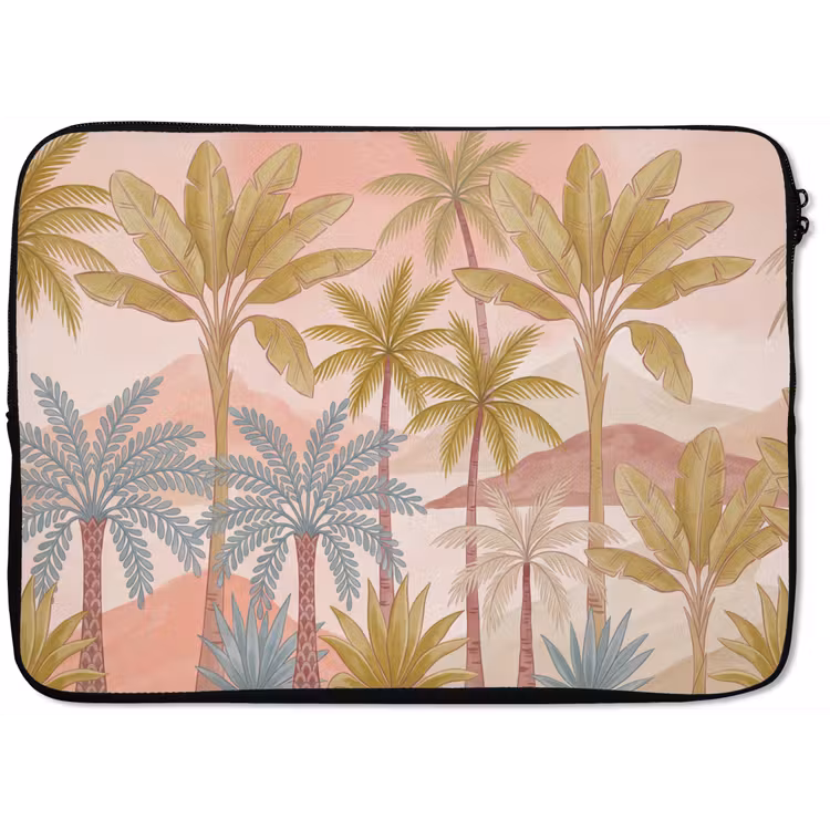 Illustratie - Palmbomen - Kleurrijk laptophoes neopreen klein -zkaufland3dotto
