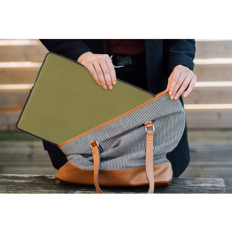 Juniper - Groen - Organisch laptophoes neopreen klein 279 -tas