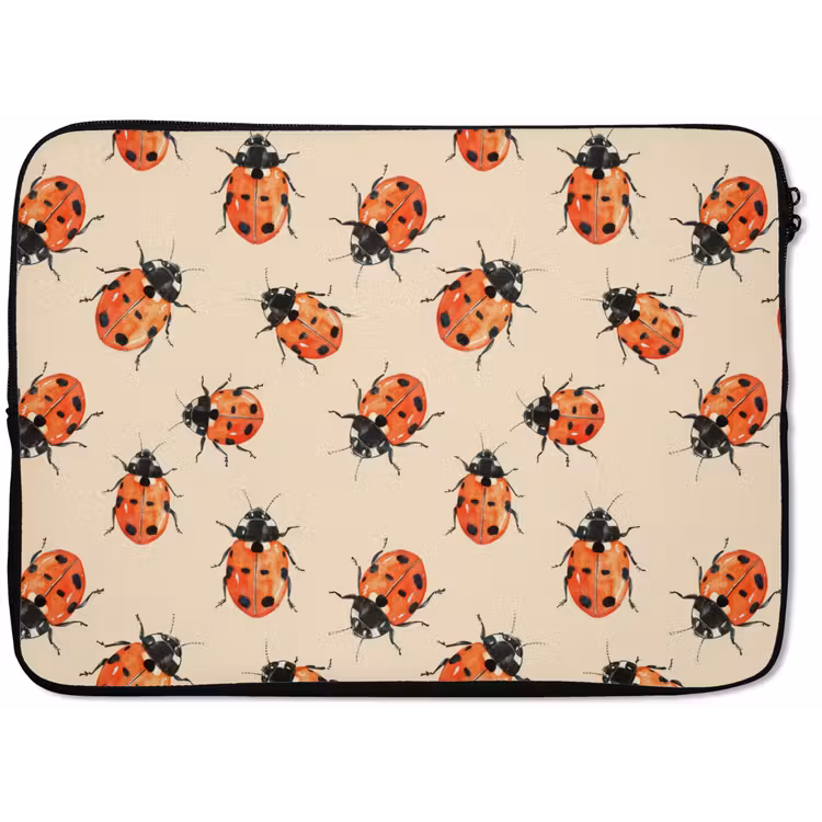 Lieveheersbeestjes - Patroon - Rood laptophoes neopreen klein 279 -zkaufland3dotto