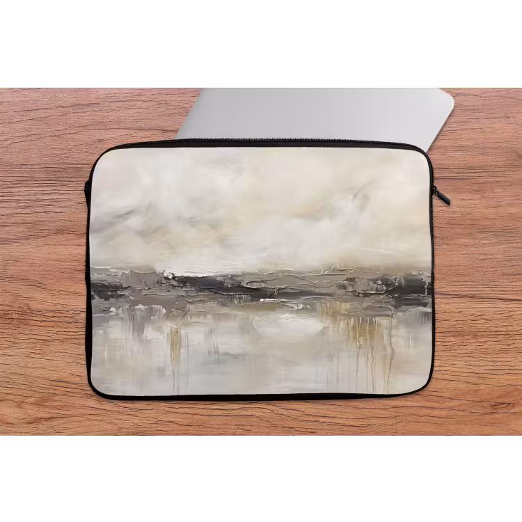 Landschap - Horizon - Natuur - Abstract - Neutraal laptophoes neopreen klein -tafel