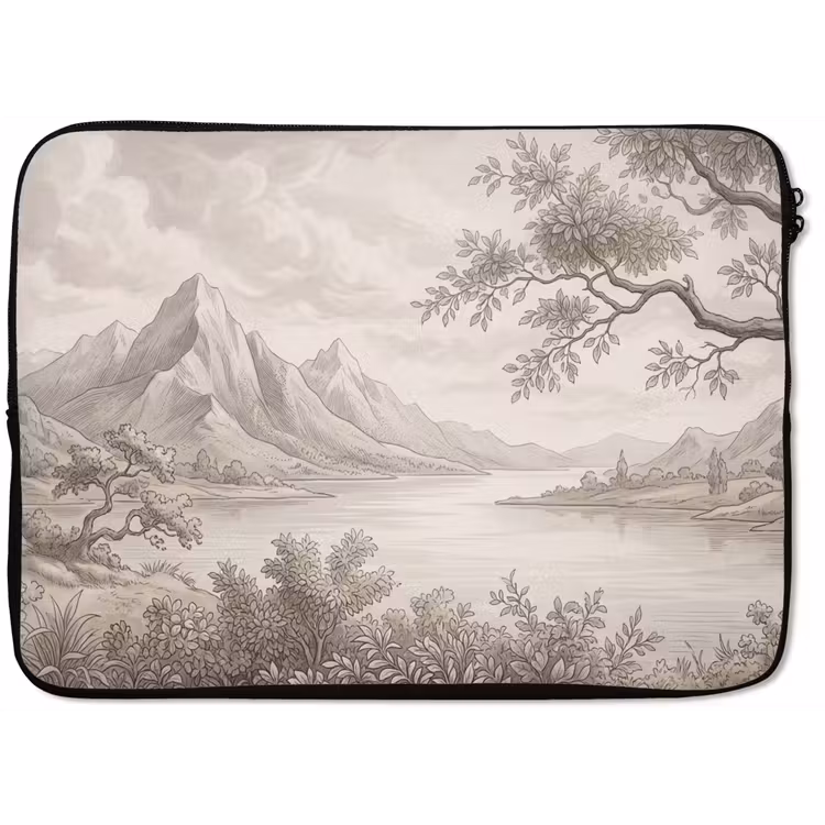 Landschap - Bergen - Meer - Natuur laptophoes neopreen klein -zkaufland3dotto