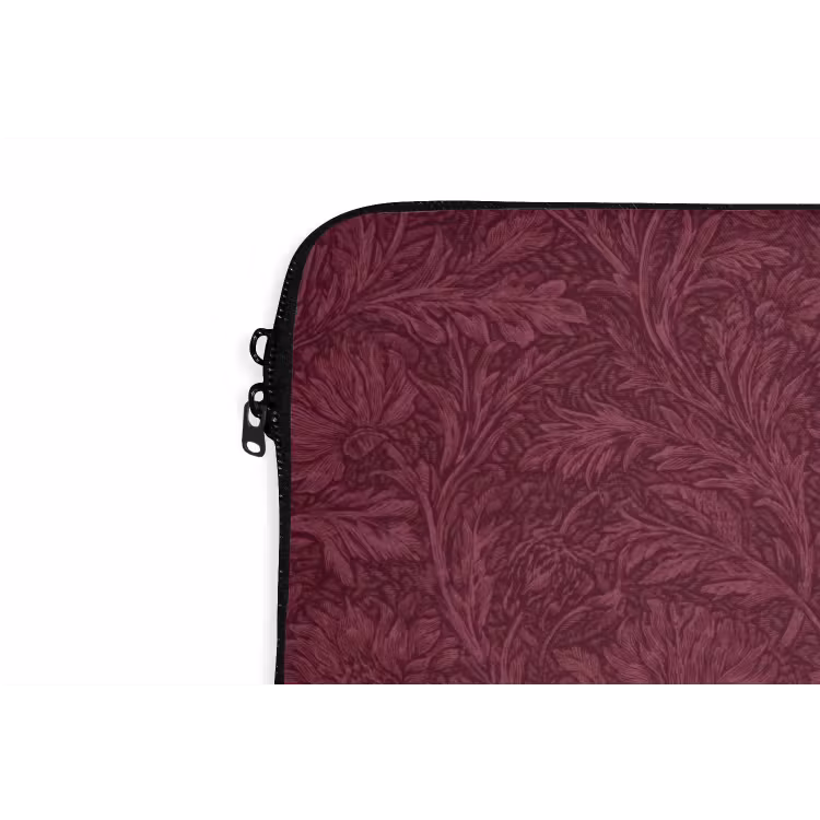 Bladeren - Patroon - Paars laptophoes neopreen klein 279 -detail