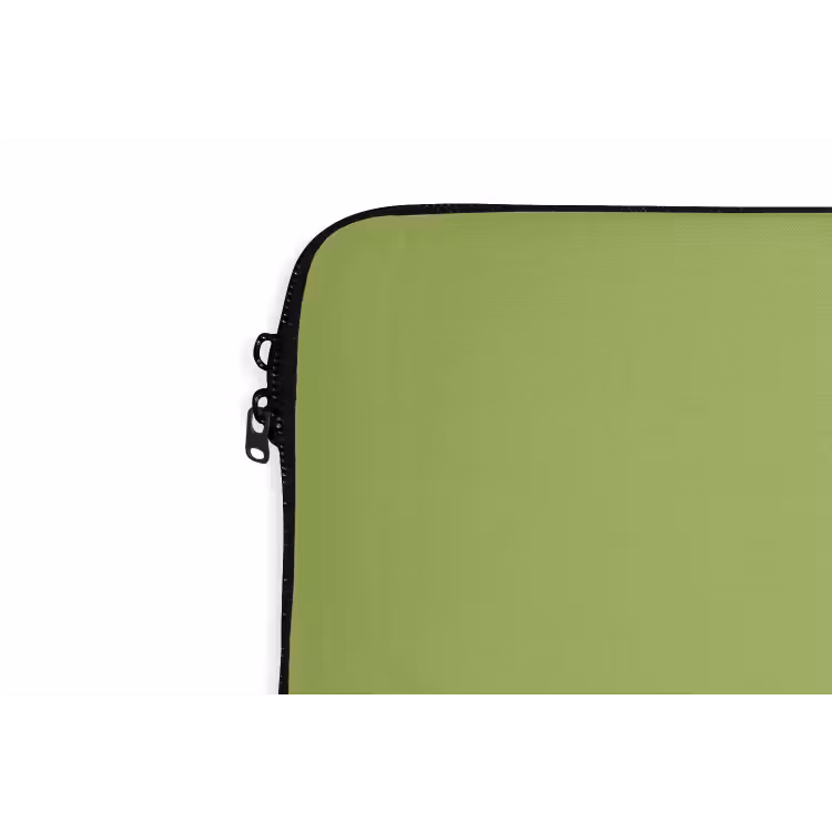 Lime - Glow - Groen laptophoes neopreen klein 279 -detail