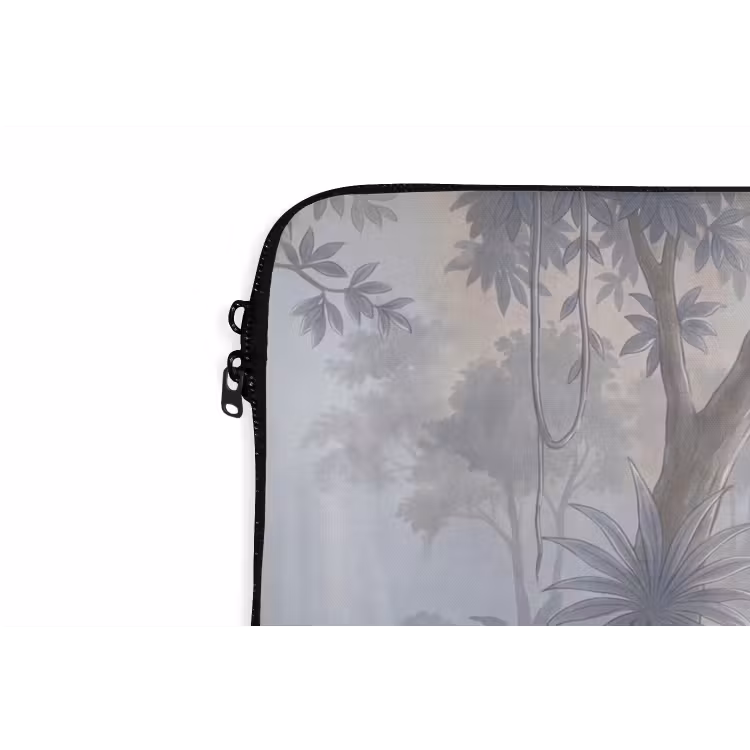 Aap - Boom - Jungle - Natuur - Grijs laptophoes neopreen klein -detail