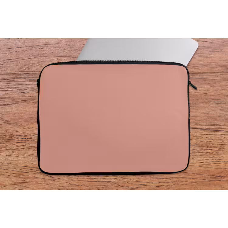 Muted - Salmon - Koraal laptophoes neopreen klein 279 -tafel