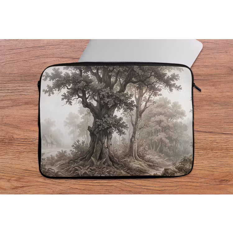 Natuur - Bos - Eik laptophoes neopreen klein -tafel
