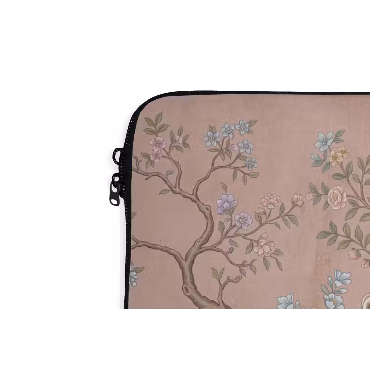 Nostalgisch - Reigers - Roze laptophoes neopreen klein -detail
