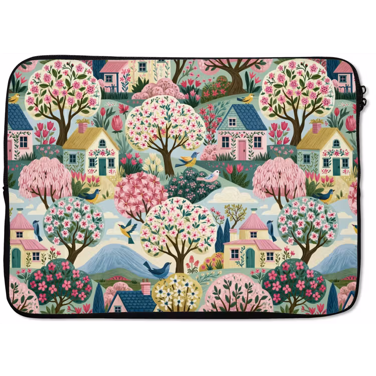 Nostalgisch - Idyllisch - Kleurrijk laptophoes neopreen klein 279 -zkaufland3dotto