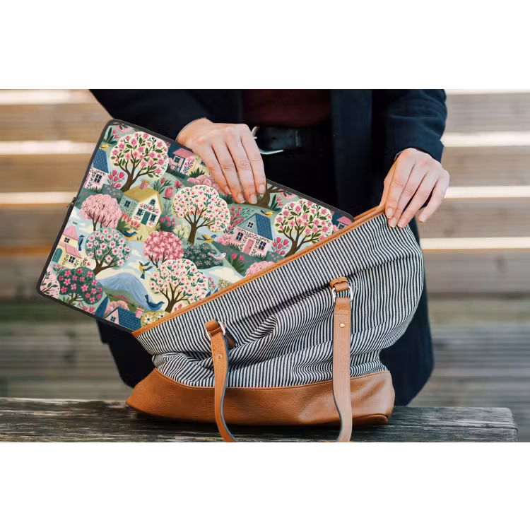 Nostalgisch - Idyllisch - Kleurrijk laptophoes neopreen klein 279 -tas