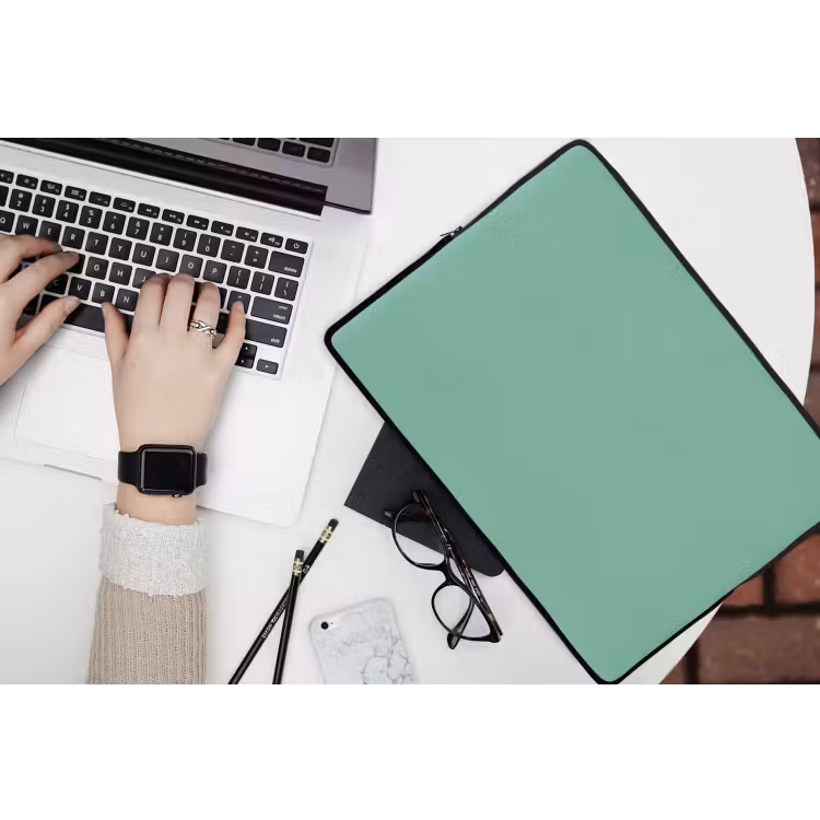 Ocean - Jade - Groen laptophoes neopreen klein 279 -bureau