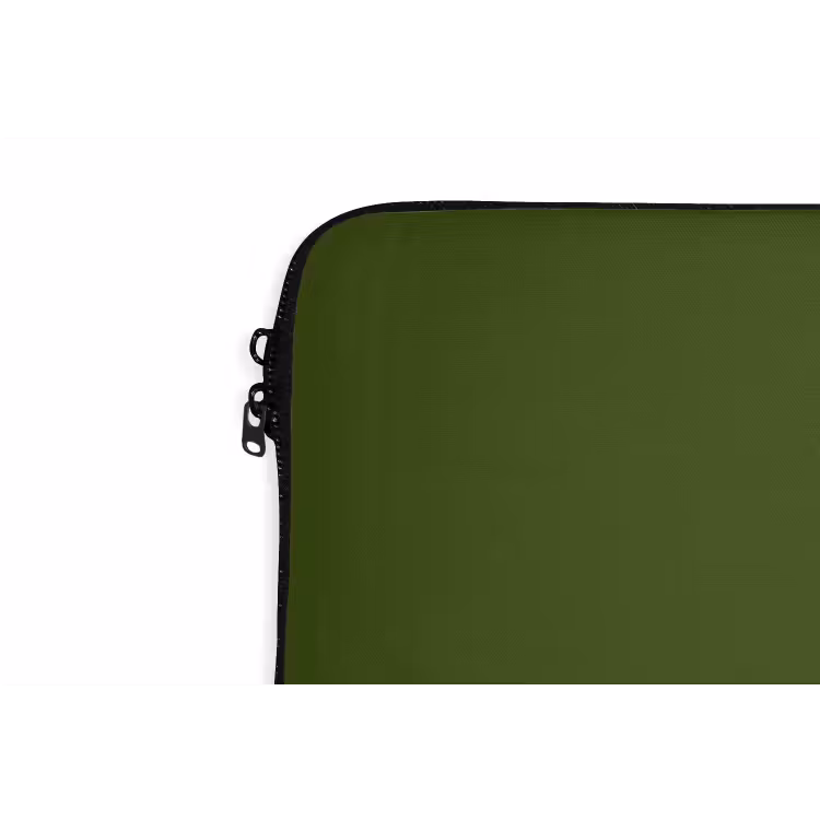 Olive - Drab - Groen laptophoes neopreen klein 279 -detail