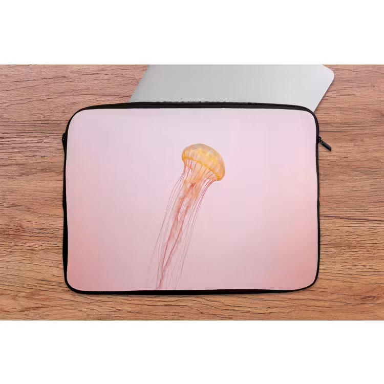 Sierlijk - Kwal - Roze laptophoes neopreen klein -tafel