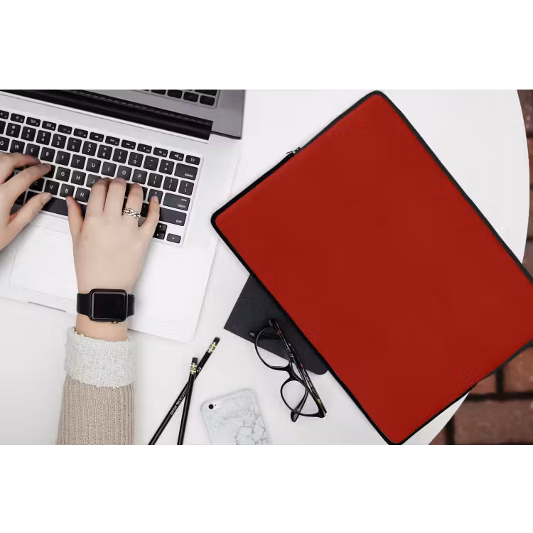 Oxblood - Maroon - Rood laptophoes neopreen klein 279 -bureau