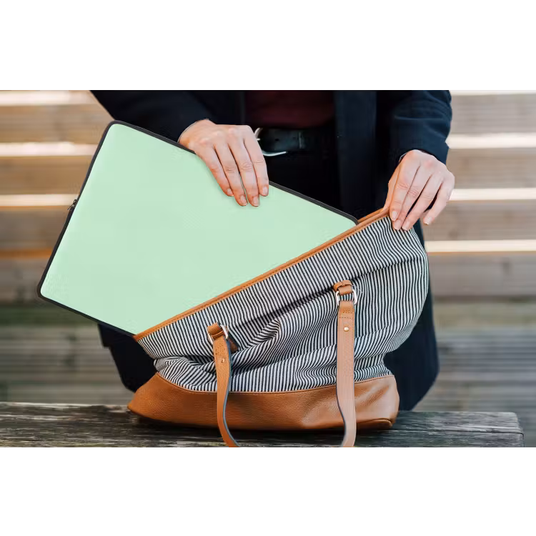 Pale - Mint - Groen laptophoes neopreen klein 279 -tas