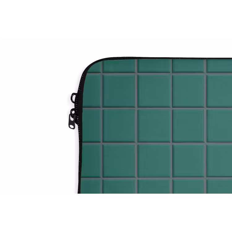 Patroon - Patroon - Smaragd laptophoes neopreen klein 279 -detail
