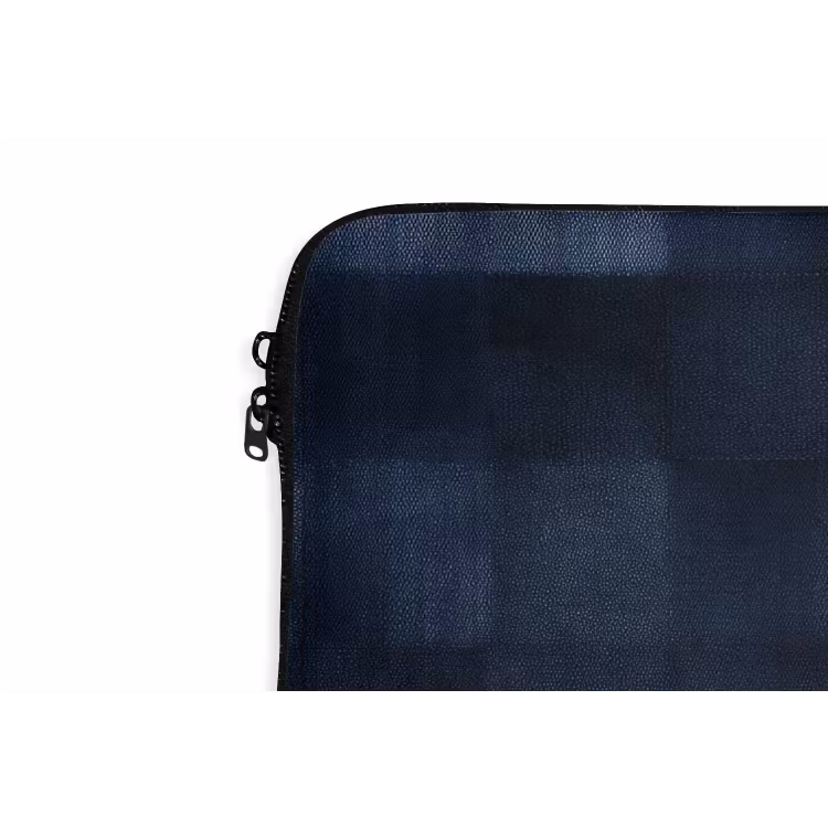 Patroon - Ruit - Marineblauw laptophoes neopreen klein 279 -detail