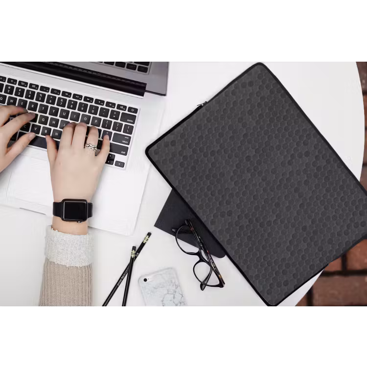 Penny - Mozaïek - Donkergrijs laptophoes neopreen klein 279 -bureau