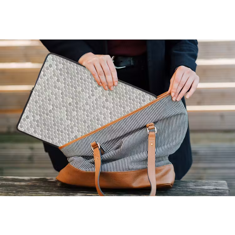 Penny - Mozaïek - Lichtgrijs laptophoes neopreen klein 279 -tas