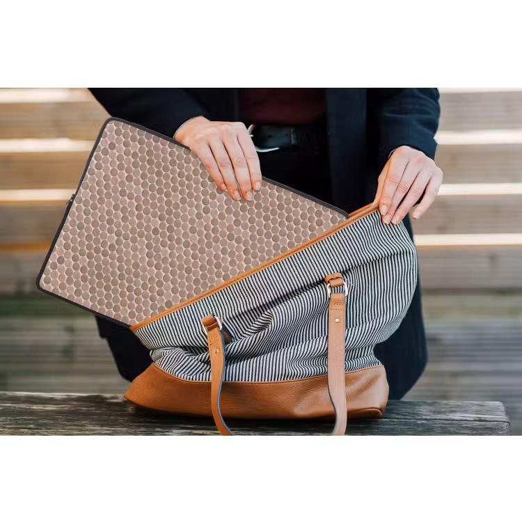 Penny - Mozaïek - Oudroze - Terracotta laptophoes neopreen klein 279 -tas