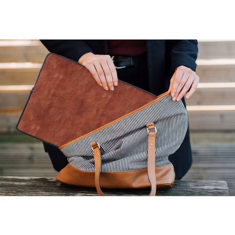 Stucwerk - Textuur - Terracotta laptophoes neopreen klein 279 -tas