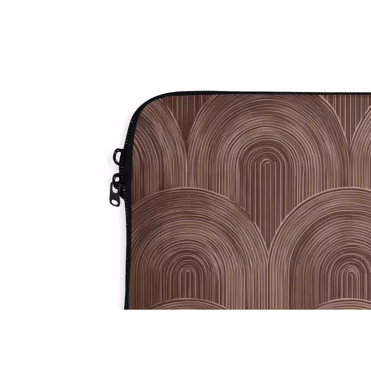 Ritmisch - Effect - Bruin laptophoes neopreen klein 279 -detail