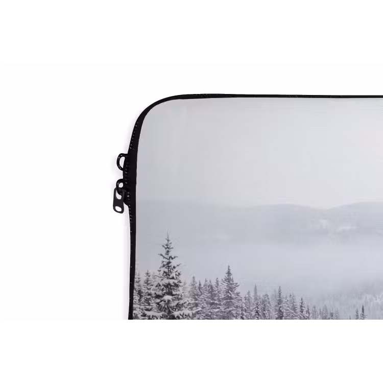 Rivier - Bevroren - Landschap - Winter laptophoes neopreen klein -detail