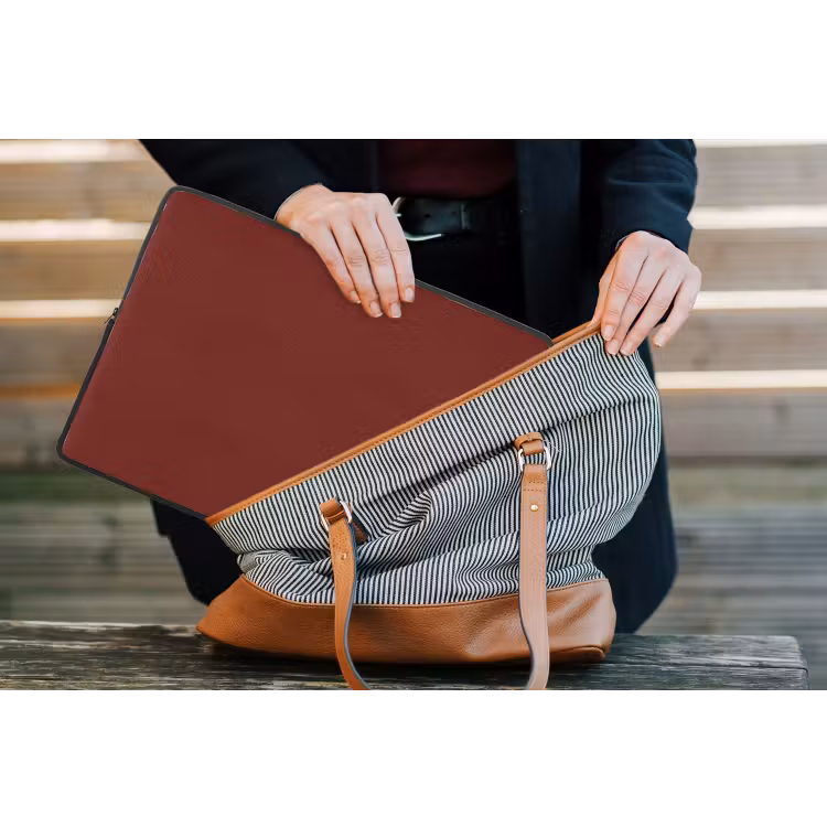 Rustic - Terracotta - Rood laptophoes neopreen klein 279 -tas