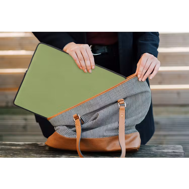 Sage - Green - Groen laptophoes neopreen klein 279 -tas