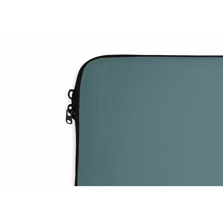 Serene - Teal - Blauw laptophoes neopreen klein 279 -detail