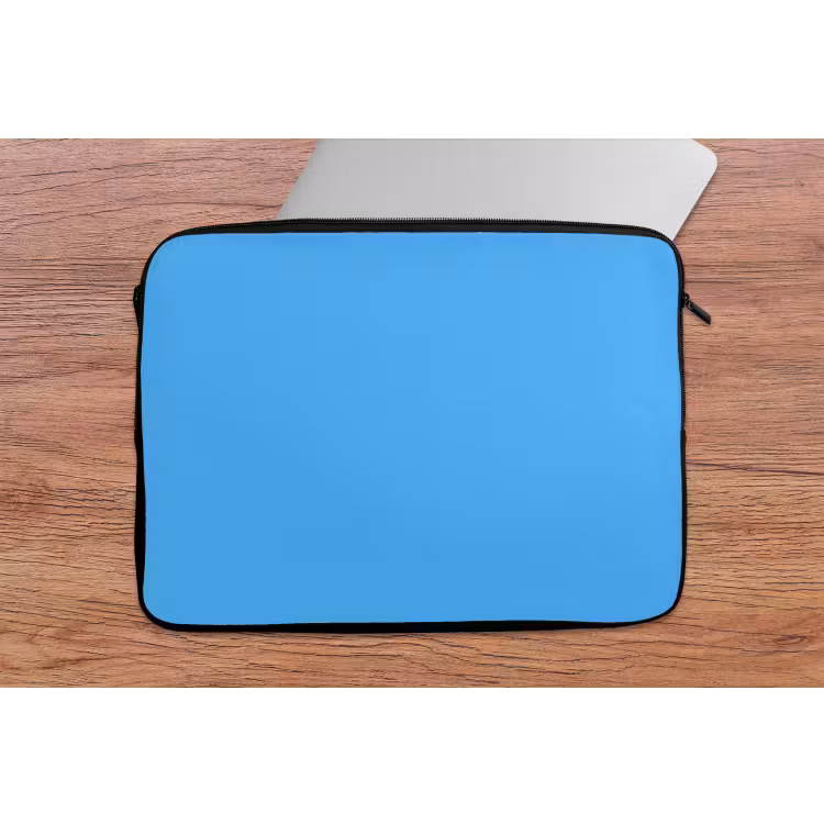 Sky - Blue - Blauw laptophoes neopreen klein 279 -tafel