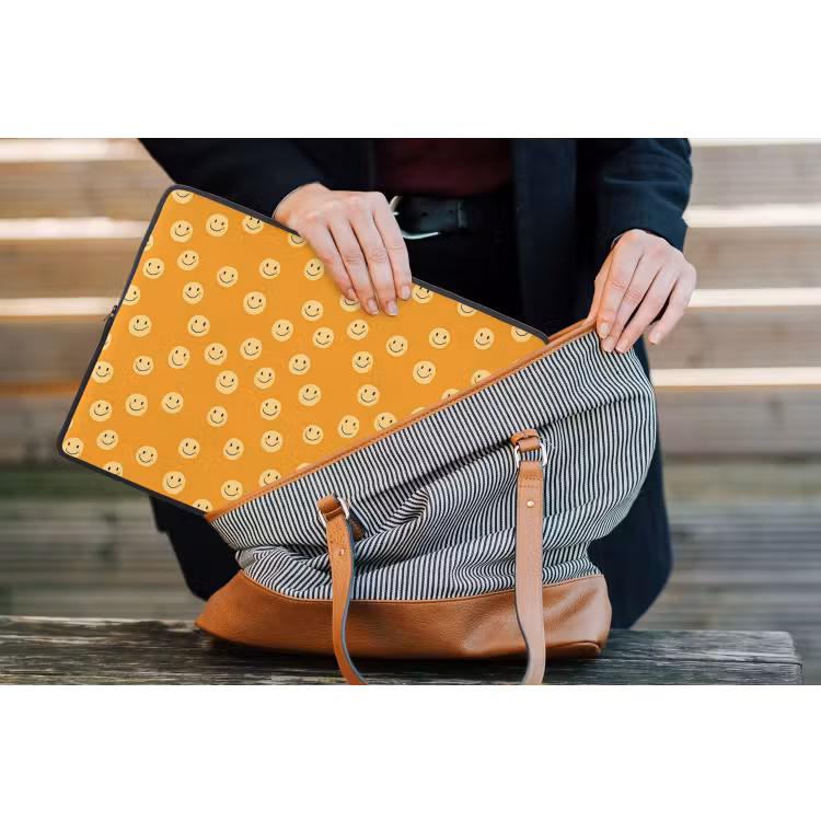 Smileys - Retro - Heel laptophoes neopreen klein 279 -tas
