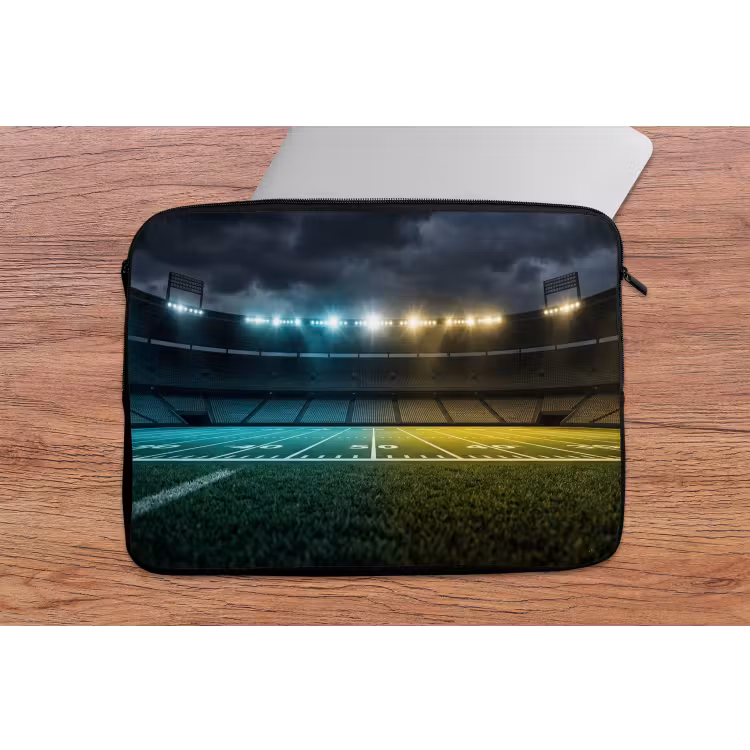 Voetbal - Stadion - Nacht - Modern laptophoes neopreen klein -tafel