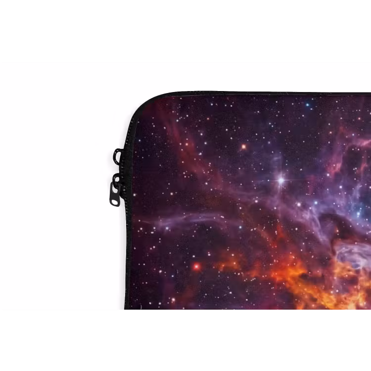 Space - Stars - Abstract - Colorful laptophoes neopreen klein -detail