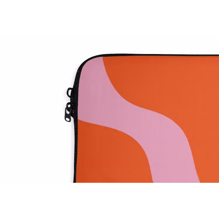 Vlekken - Rood - Roze - Patroon - Minimalistisch laptophoes neopreen klein -detail