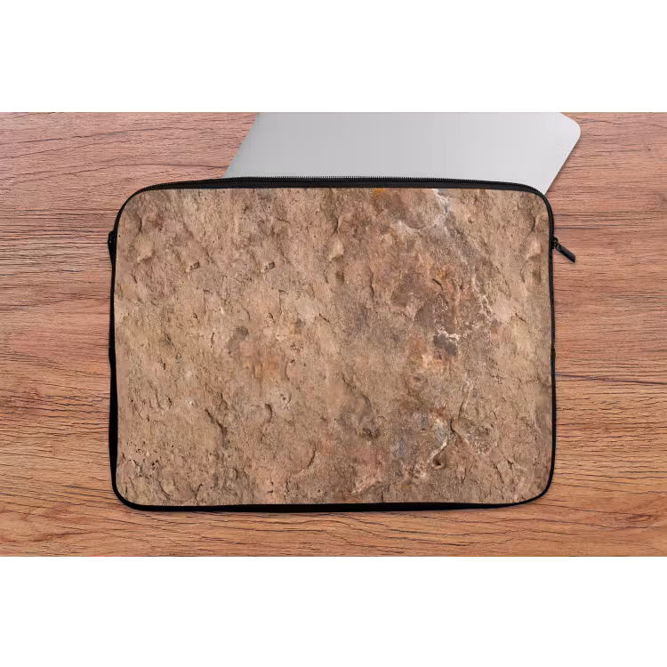 Steen - Natuur - Textuur - Abstract - Bruin laptophoes neopreen klein -tafel