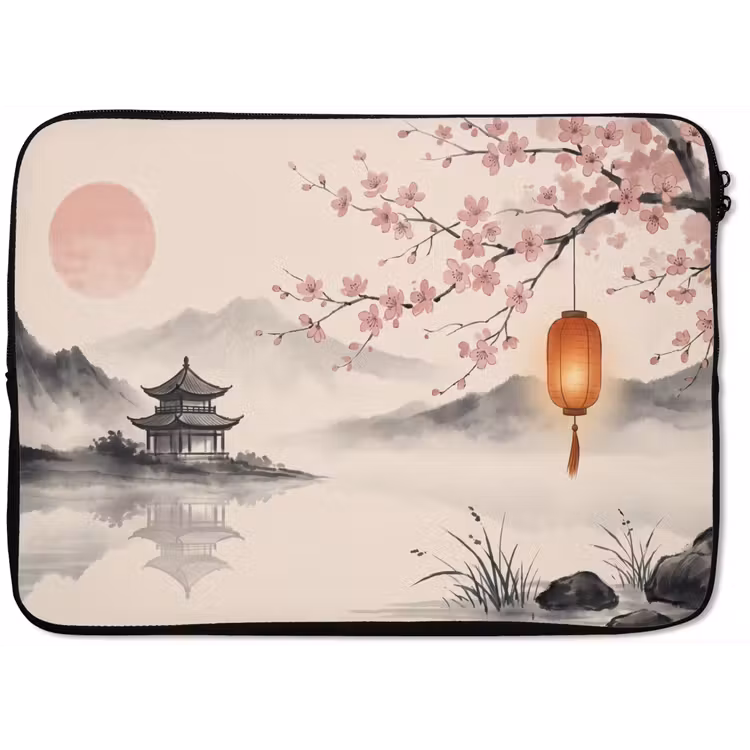 Zon - Japans - Traditioneel laptophoes neopreen klein -zkaufland3dotto