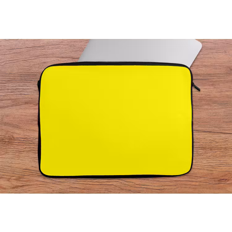 Sunshine - Glow - Geel laptophoes neopreen klein 279 -tafel