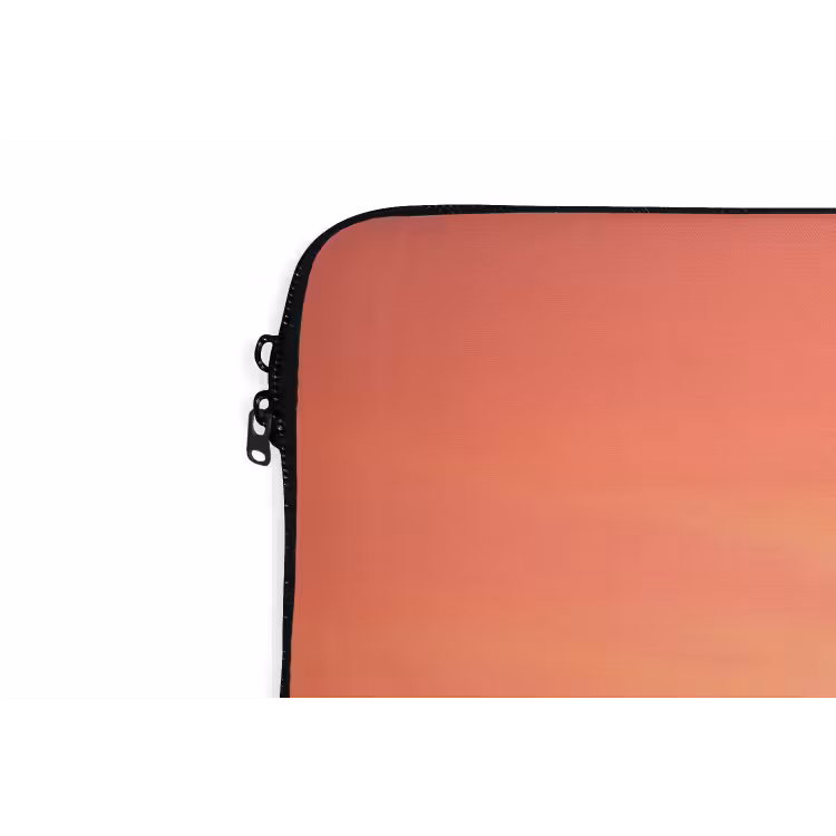 Zwerm - Vogels - Oranje laptophoes neopreen klein -detail