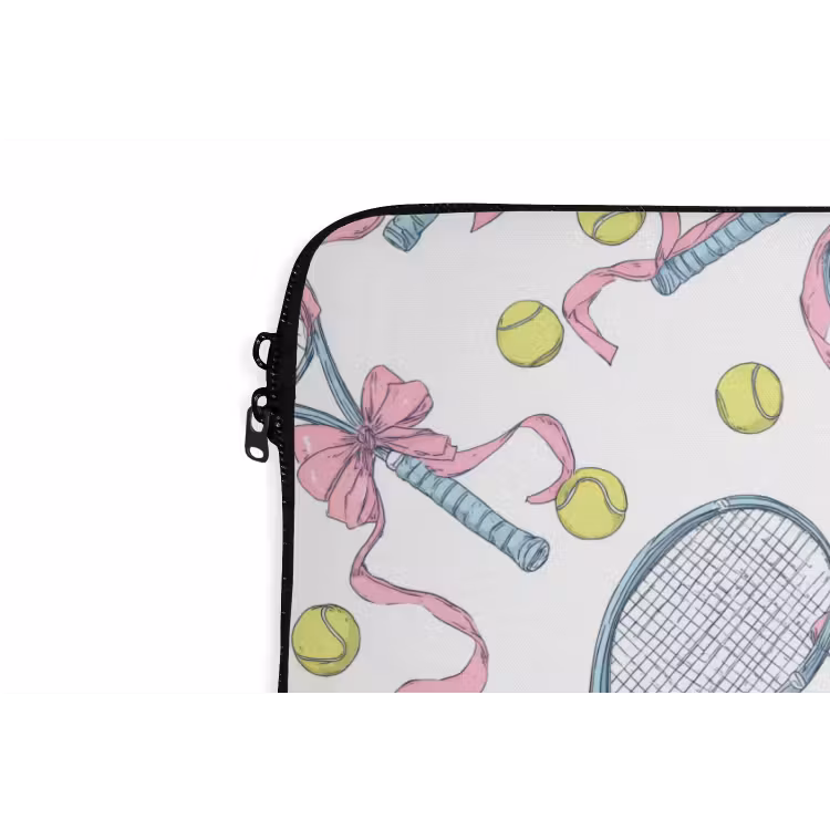 Tennis - Strikken - Kleurrijk laptophoes neopreen klein 279 -detail
