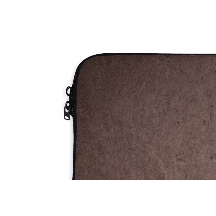 Textuur - Beton - Abstract - Donker - Bruin laptophoes neopreen klein -detail