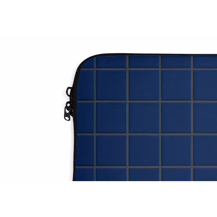 Tegel - Patroon - Blauw laptophoes neopreen klein 279 -detail