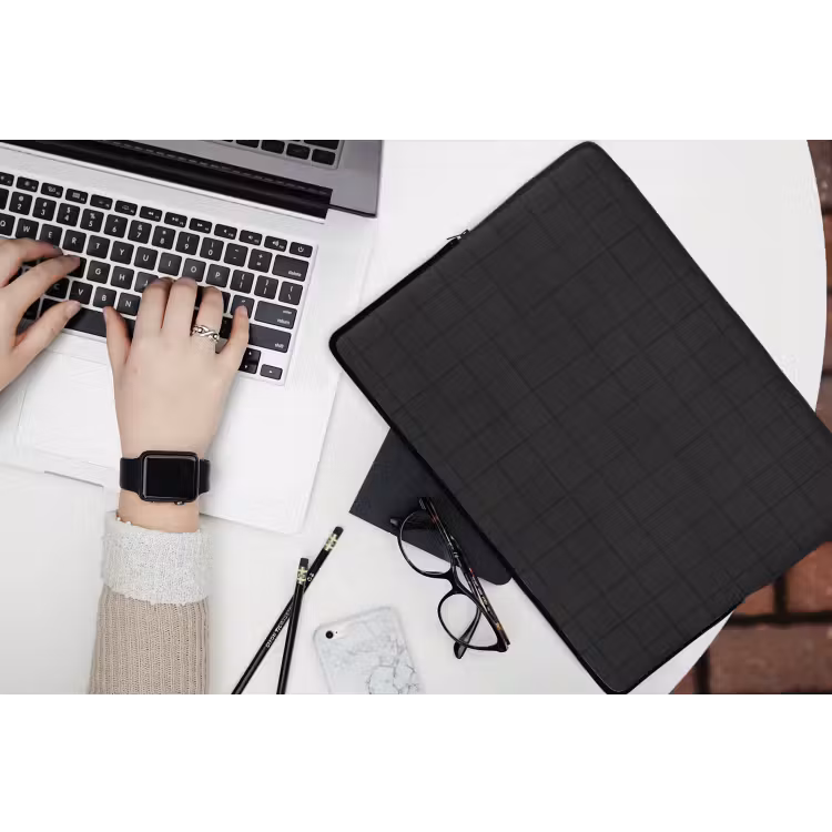 Tegels - Patroon - Mat - Zwart laptophoes neopreen klein 279 -bureau