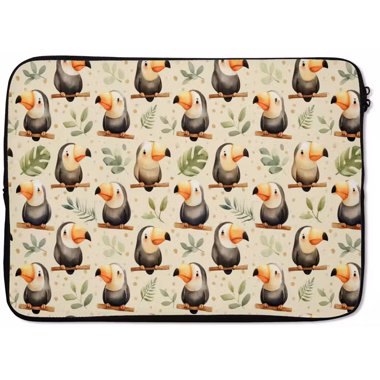 Toekans - Exotisch - Kleurrijk laptophoes neopreen klein 279 -zkaufland3dotto
