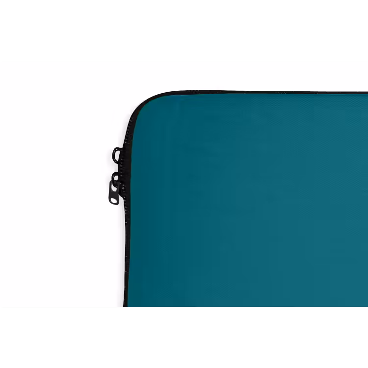 Tropical - Peacock - Blauw laptophoes neopreen klein 279 -detail