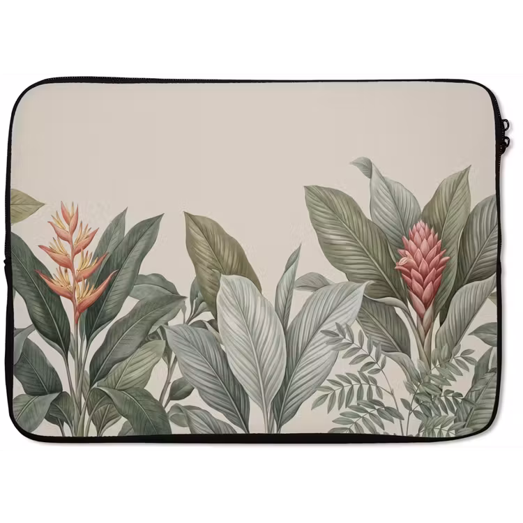 Tropisch - Planten - Modern - Groen laptophoes neopreen klein -zkaufland3dotto