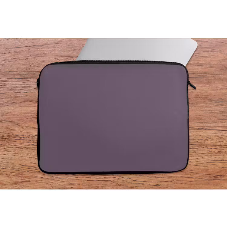 Velvet - Aubergine - Paars laptophoes neopreen klein 279 -tafel