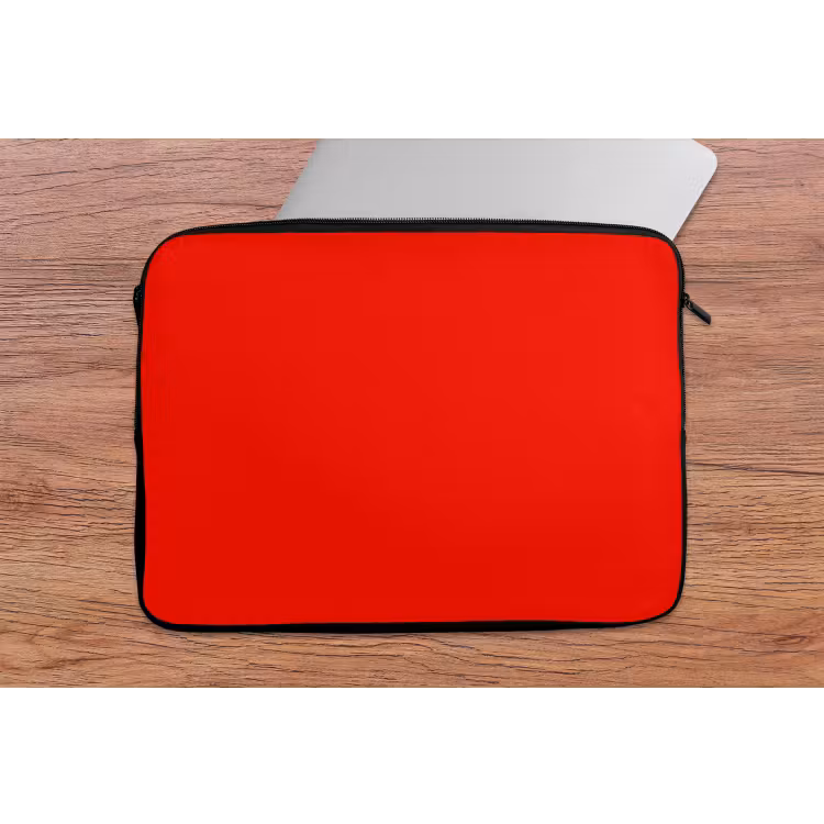 Vibrant - Vermilion - Rood laptophoes neopreen klein 279 -tafel