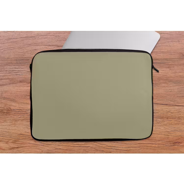 Vintage - Sage - Groen laptophoes neopreen klein 279 -tafel